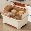 With Lid Tableware Storage Box Sealed Kitchen Storage Rack Dish Drying Rack  Kitchen