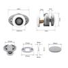 Shower Door Runner Wheels, Plastic Pulleys Sliding Door Rollers For Shower Cabin Bathr