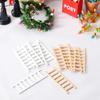 5Pcs 1:12 Dollhouse Miniature Furniture Handmade Wooden Christmas Ladder Fairy Door For Kid Magic Fairy Doll Accessories