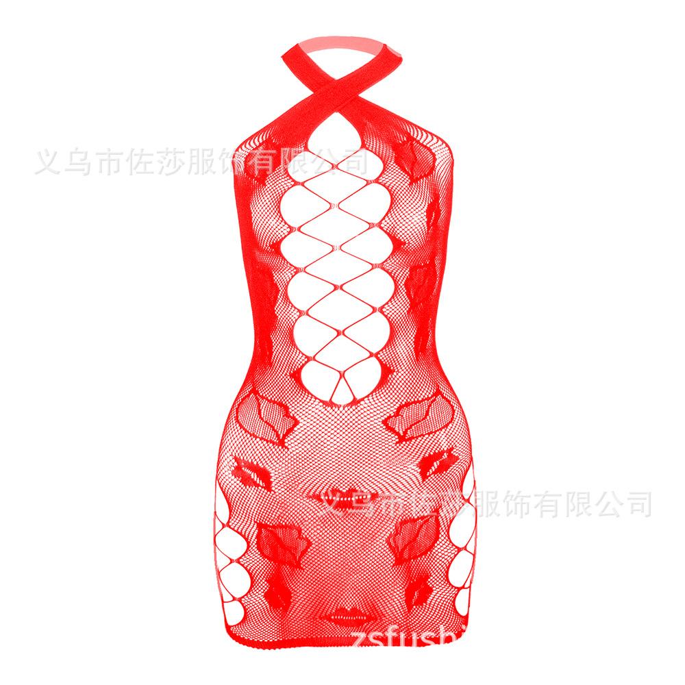 Sex Underwear Suspender Cross Hollow Sexy Black Mesh Hip Skirt