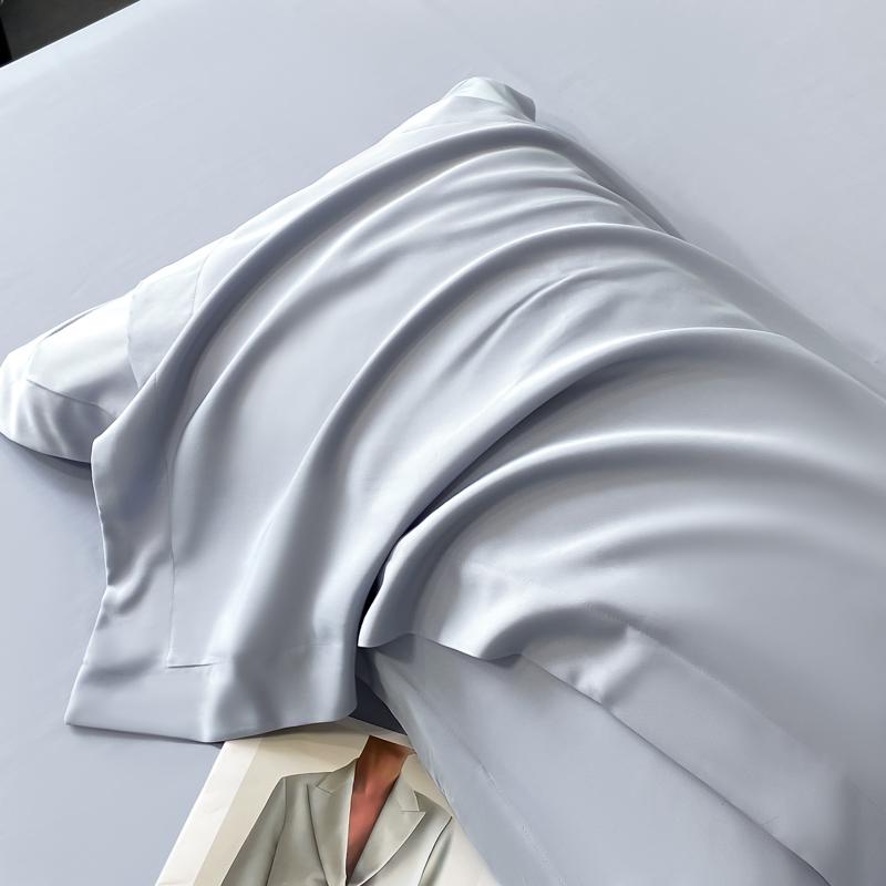 Premium Lyocell Tencel Kühlkissenbezug – Unifarben, hochglänzender Bezug, 48 x 74 cm