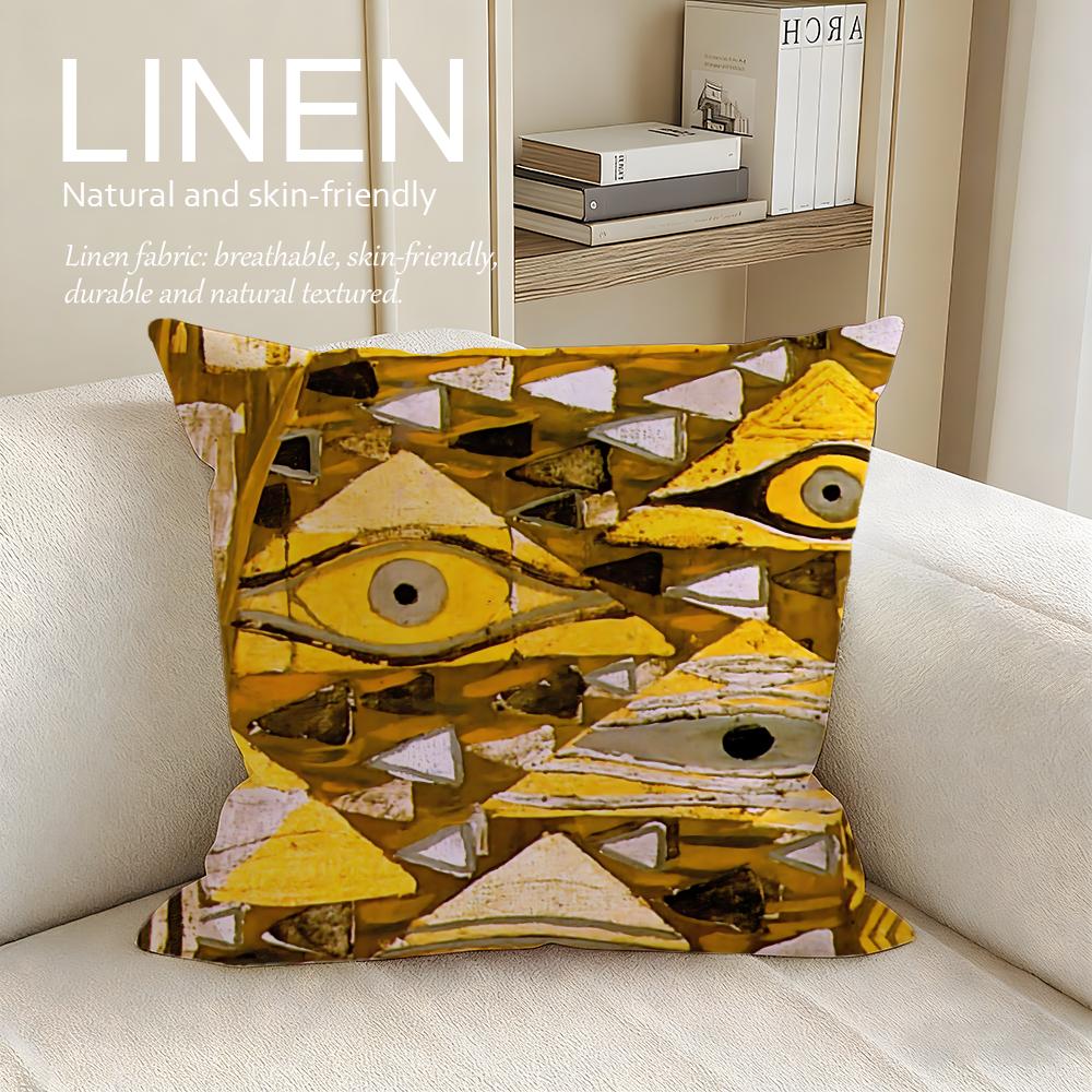 Artist Gustav Klimt Cushion Cover Pillowcase Set Pcs X X Breathable Washable Sofa Cushion Cover