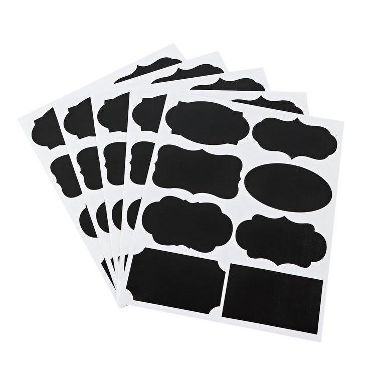 Erasable Self-Adhesive Frosted Blackboard Label for Glass Bottles