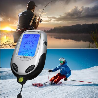 8 In 1 Electronic Handheld Altimeter Compass Barometer Thermometer Weather Forecast Time Calendar Clock Mountain Climbing Tool
