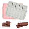 12 Even Chocolate Mold Silicone Mold Fondant Waffles Molds Diy Candy Bar Mould Cake Decoration Tools Kitchen Baking Accessories