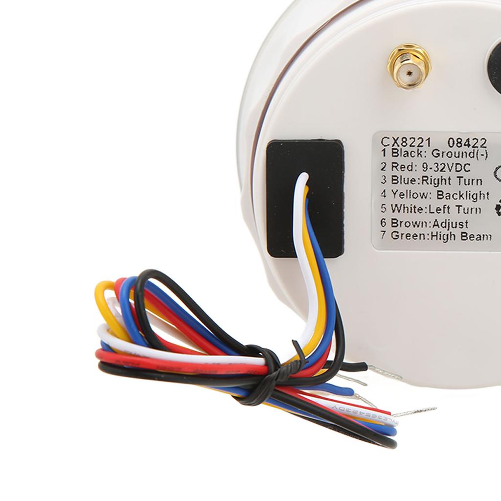 3 in 1 GPS Tachometer 200KMCelsiusH 85mm 9‑32V 7 Color Backlit Antifog for Boat Car RV Motorcycle