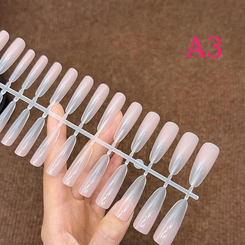 30 Piezas Color Nude Degradado Uñas Postizas Presionar Rápido Extensión Mate Uñas Postizas Portátiles Naturales Multiestilo Puntas de Uñas de Cobertura Completa