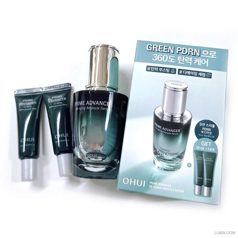 O HUI Prime Advancer Anti-Aging Ampullen-Serum 3-teiliges Set (Serum 20ml + Booster Shot 10ml x 2 Stück)