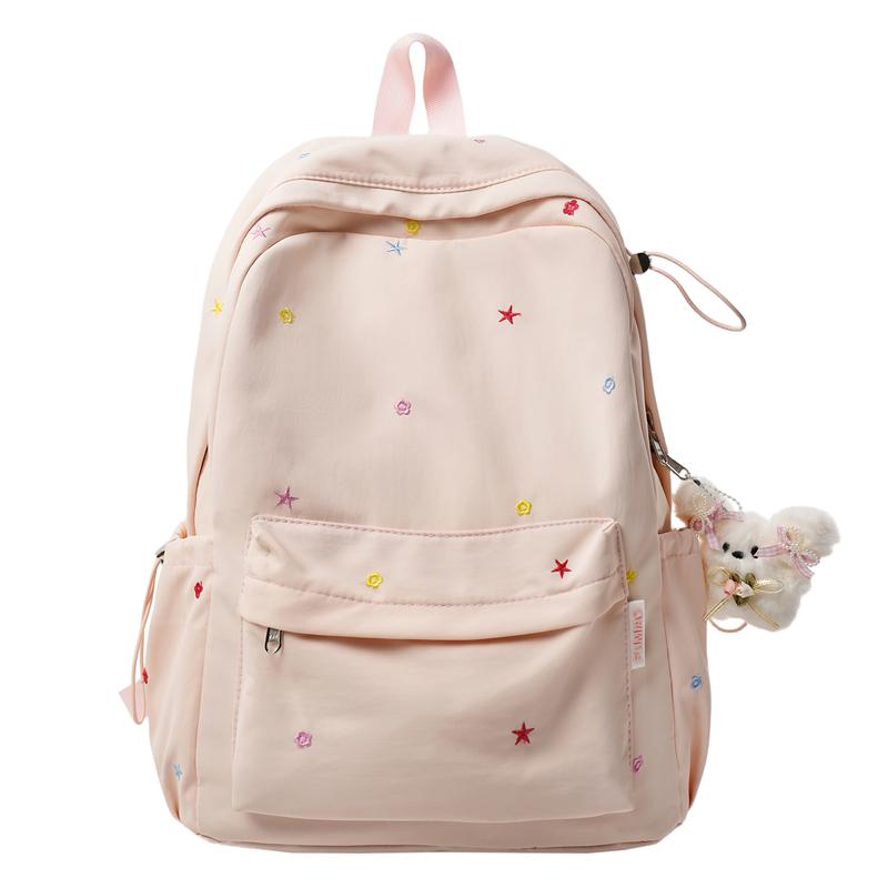Embroidery Student Schoolbag Women's Large Capacity Backpack
