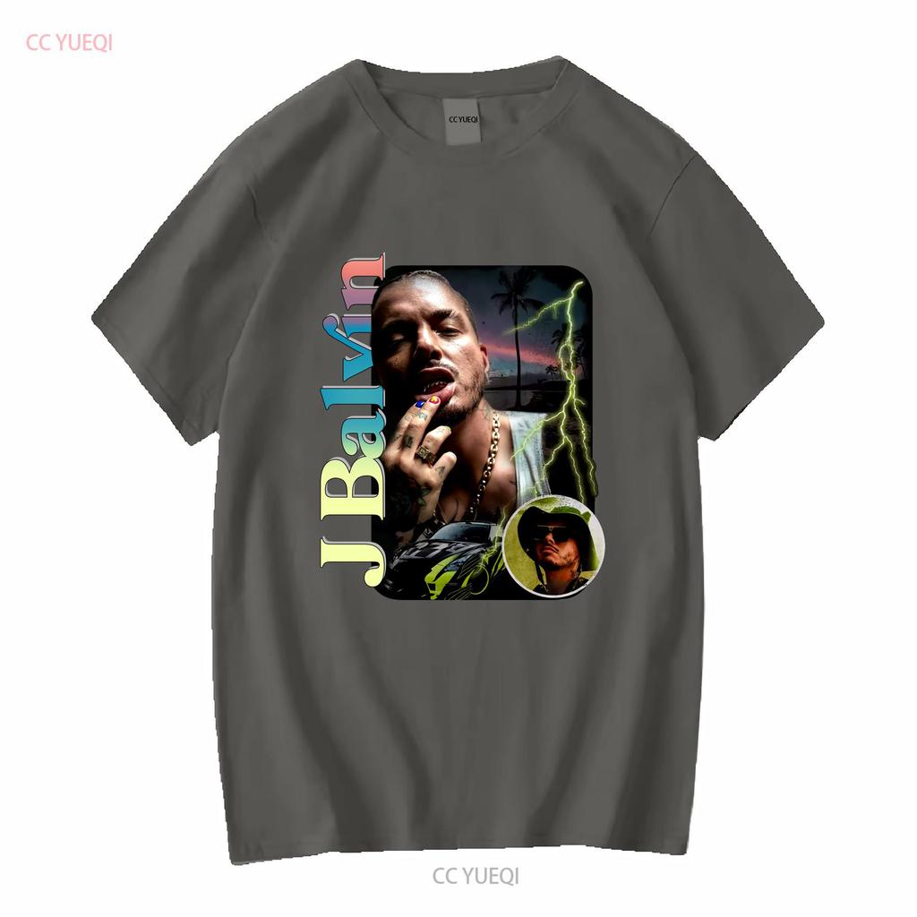 J Balvin T Shirt S Xl Long Sleeves Vintage Washed Comfortable Casual Homme Graphic Stylish Fashion Unisex Stretched Breathable
