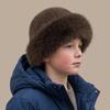 1pc Furry Hats For Women, Autumn/Winter Korean Warm Hats, Solid Flattering Mongolian Hats, Thickened Winter Outfits