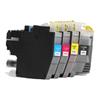 4Pcs Ink Cartridge BK C M Y Smoothly Output Clear Print Printing Cartridge with Ink for MFC J5830DW Printer