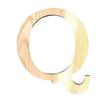 LETTER Q - 11.5 CM - WOOD