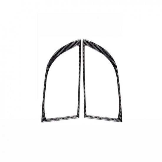 Carbon Fiber Car Front Fog Light Cover Decoration For Land Cruiser Prado 10-18