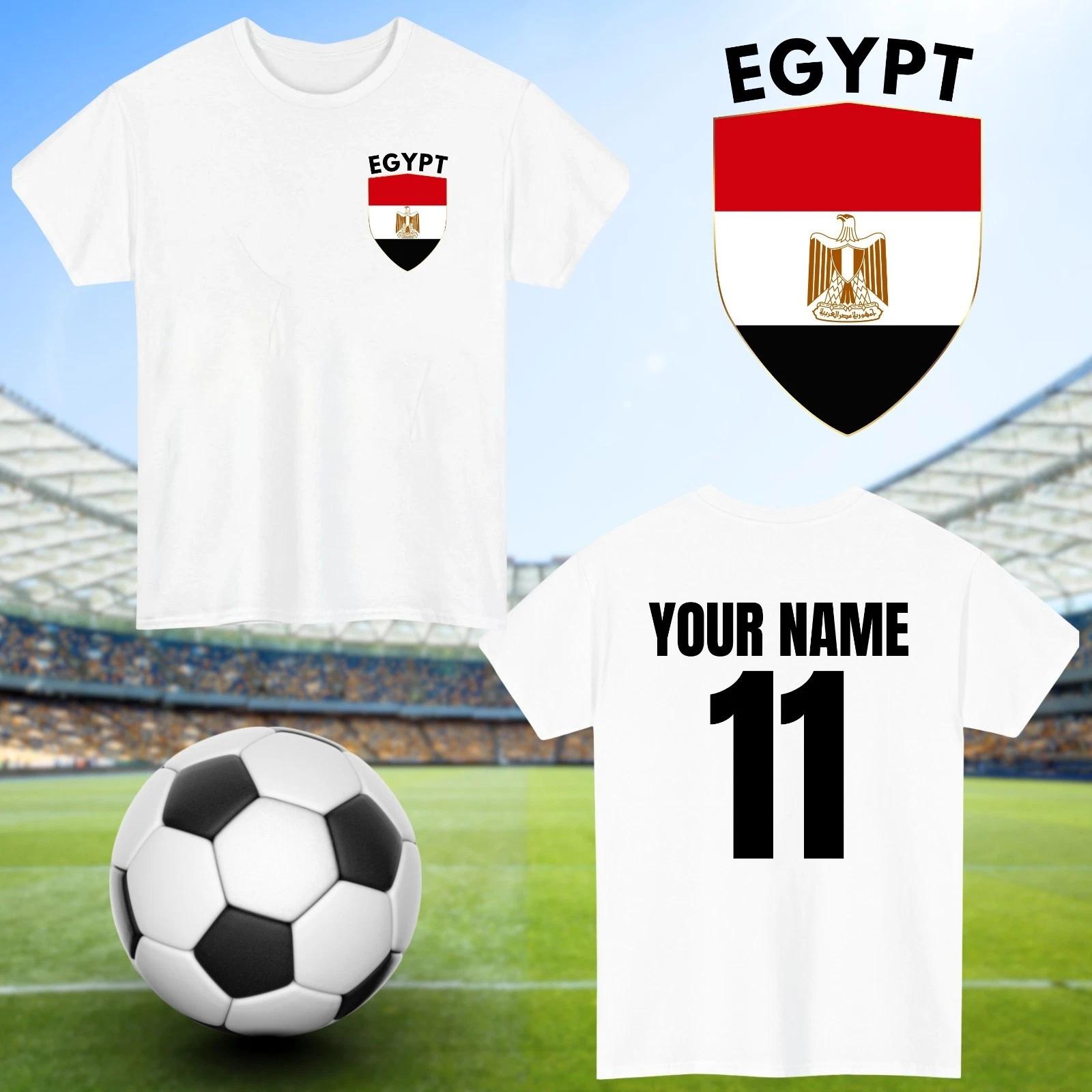Personalised Egypt Football T-Shirt Custom Name And Number Sports Lover To XXXL
