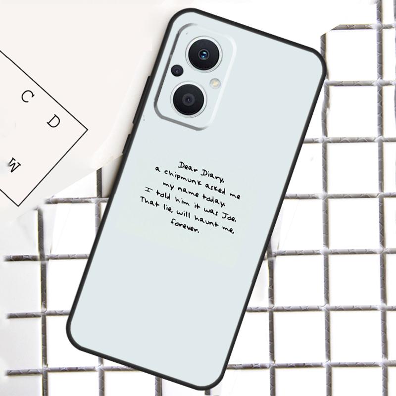 The Vampire Diaries Quotes Art Phone Case For OPPO Reno 7 8 Lite 8T 10 11 12 13 14 Pro 14F OPPO Find X9 X8 X6 X5 Pro Cover