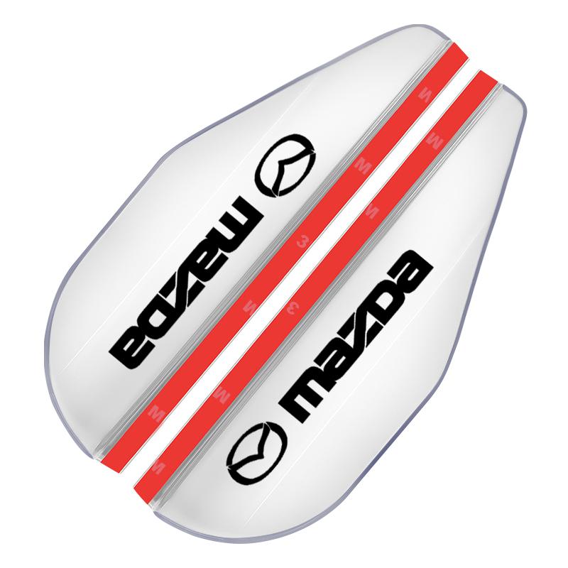 

2 шт. Автомобильные боковые зеркала заднего вида, доска от дождя, солнцезащитный козырек, накладка-бровь для Mazda 3 7 8 Atenza Axela 5 6 323 500 RX7 RX8 CX9 CX30 CX7 CX6 CX5 белый