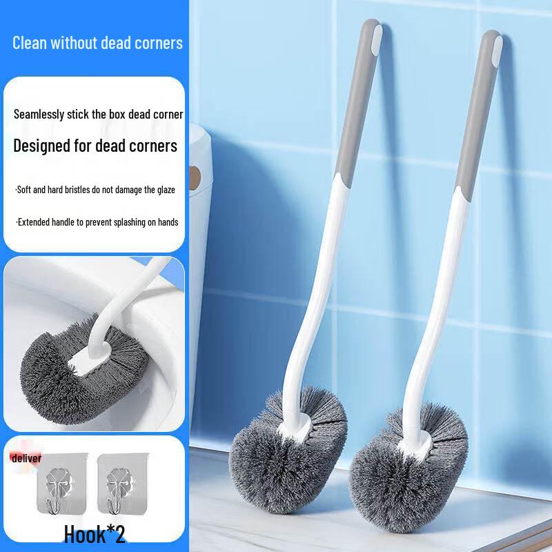 LIEI Japanese Style Wall-Mounted Toilet Brush with Base