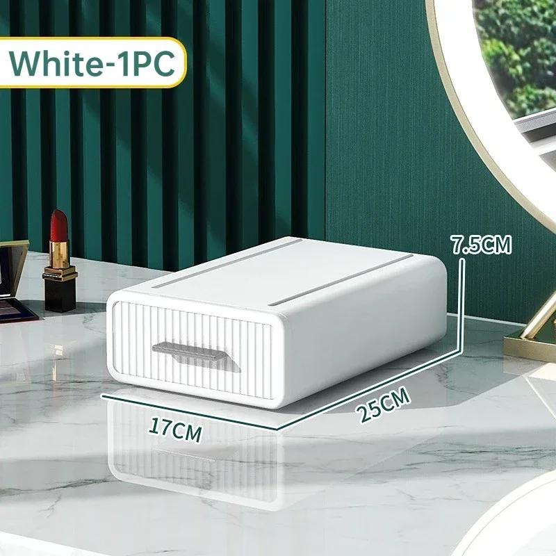 

Stationery And Cosmetics Storage Box Stationery Organizer Office Drawer Storage Box Office Organization Desktop Storage Box білий