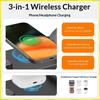 3 Generic In 1 15W Wireless Charger Stand For Iphone 16 15 14 Samsung S25 S24 Google Pixel 9 8 Wireless Earbuds Smart Watch