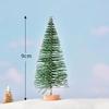 Sisal Snow Landscape Architecture Tree with Small Miniature Christmas Trees for Tabletop Decor Crafts