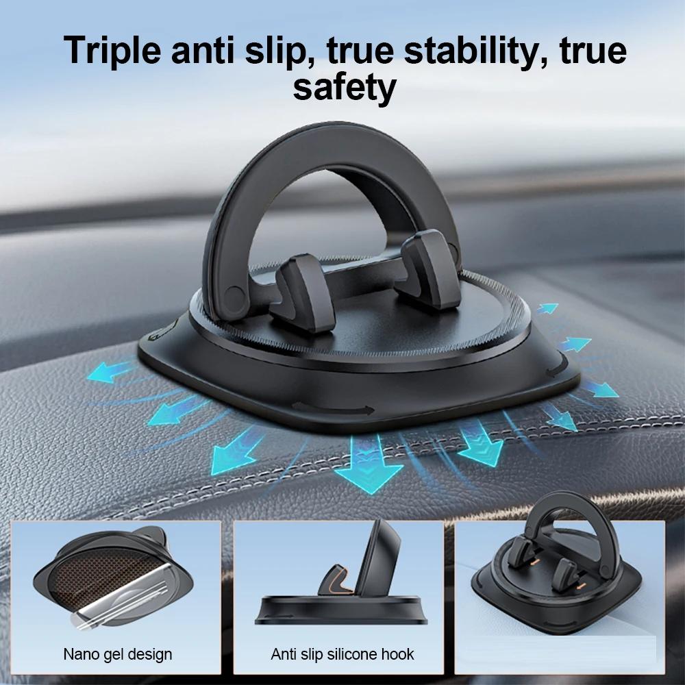 Universal Dashboard Car Phone Holder Mobile Stand GPS Support 360 Degrees Rotating for IPhone 16 15 14 Pro Max Xr Xiaomi Samsung