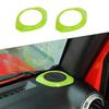 Car A-Pillar Dashboard Horn Speaker Trim Cover For Jeep Wrangler JK 15-17 Green