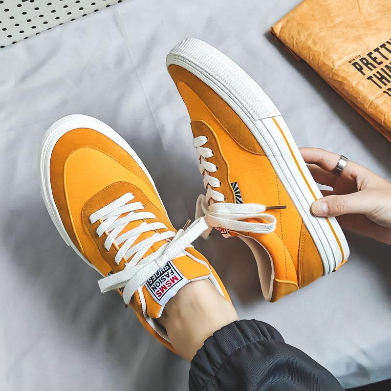 Spring and Autumn New Trend Student Canvas Shoes Men's Casual Sports Board Shoes Versatile Little White Shoes Trendy Shoes