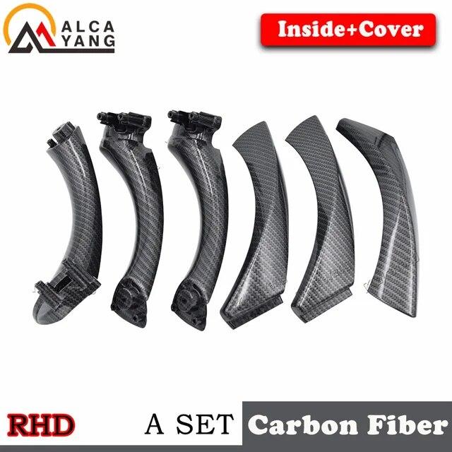 Full Set Interior Door Handles for BMW 3Series E90 E91 318 320 325 328 330 335 Part Inner Doors Panel Handle Bar Pull Trim