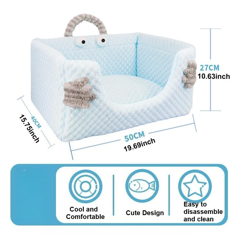 

Four Season Breathable Soft and Comfortable Removable Pet Bed Mat,Cool Pet Nest,suitable for Small and Medium-sized Dogs AndCats