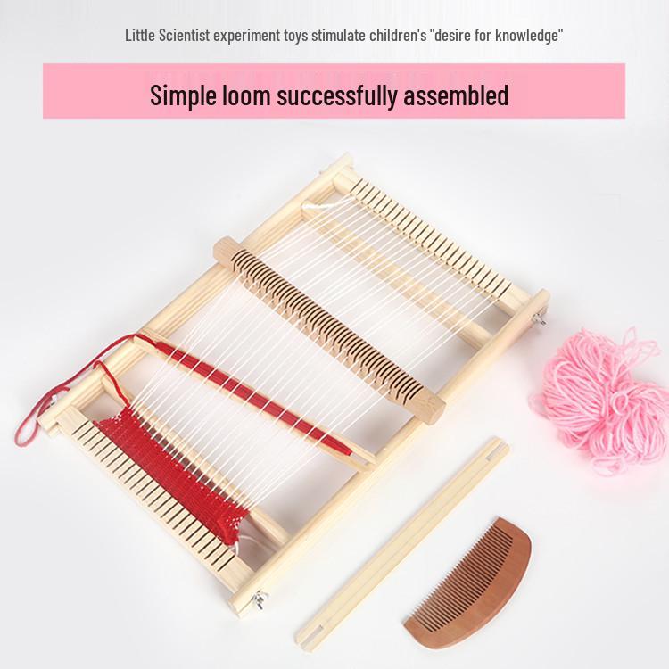 Loom DIY Weaving Kit for Kids & Adults - Handmade Wooden Craft for Students