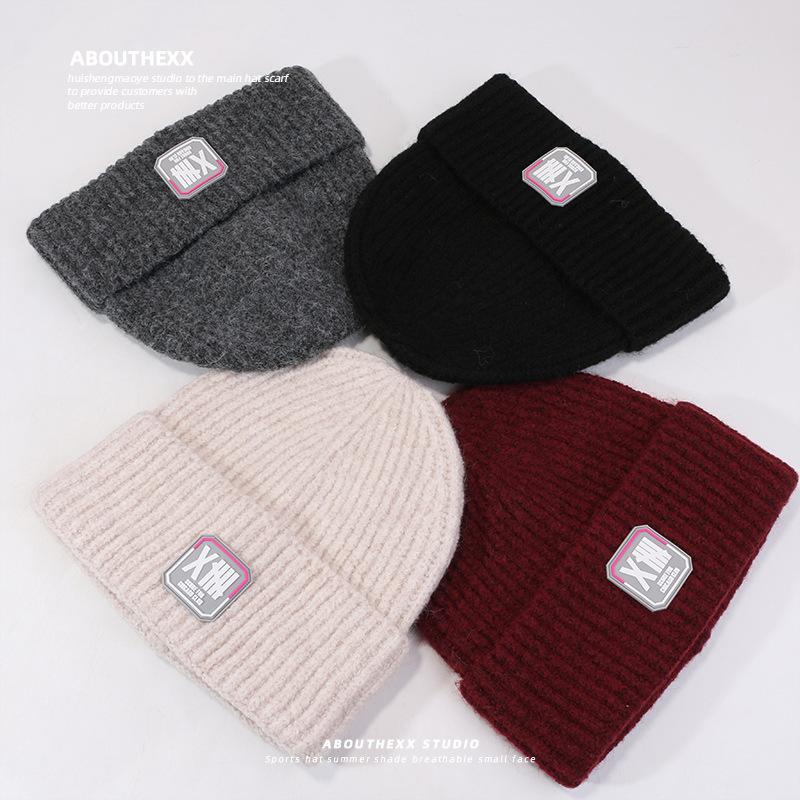 Hats for Women Warm Knitted Hats  Korean Style  Fashionable and Versatile Student Outdoor Cold Wool Hats  Japanese Cold Hats  Men