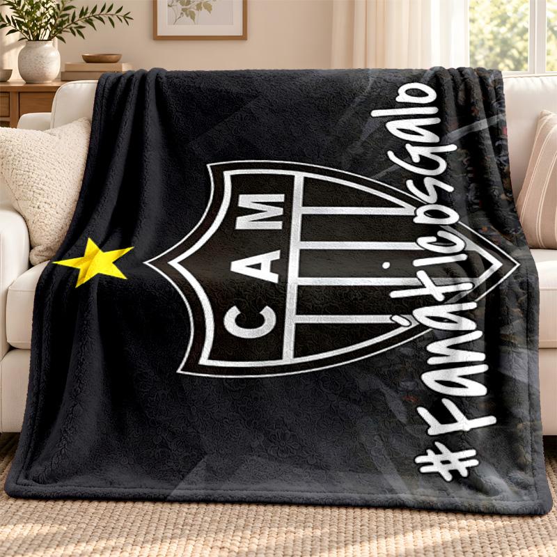 Clube Atletico Mineiro blanket Flannel Blanket Soft Cozy Plush Throw for Sofa Bed Lightweight Home Decoration Outdoor camping