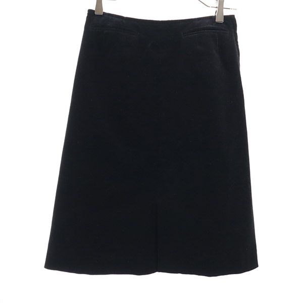 I.S.sunao kuwahara made in Japan Velor-like Skirt suit Setup M/S black Women Used