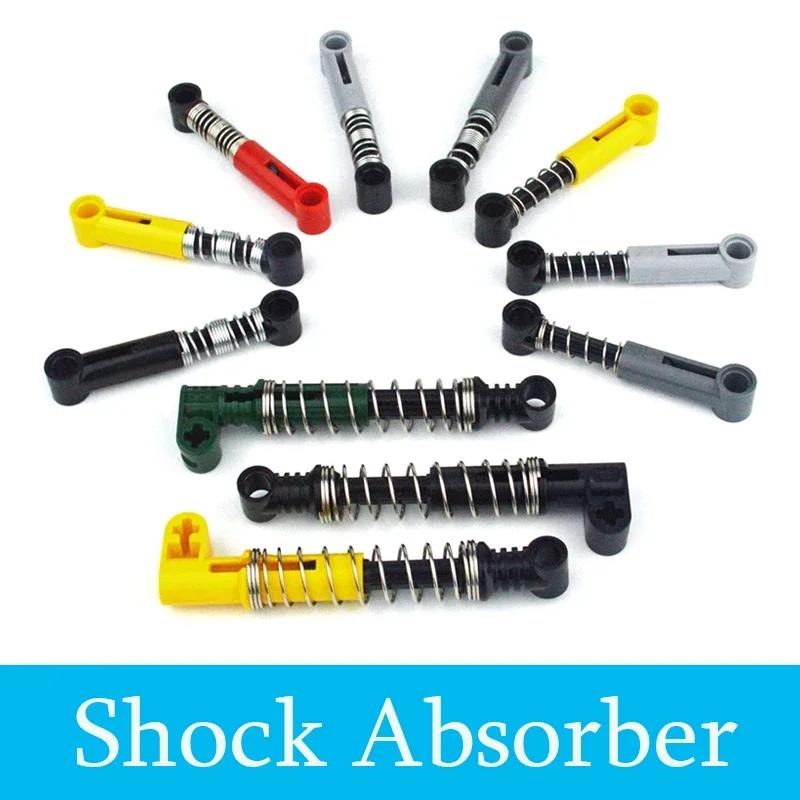 Non-Toxic Technical Moc Parts Soft Hard Spring Building Blocks Self-Locking Bricks Shock Absorber Accessories Spring 18404 76138 76537