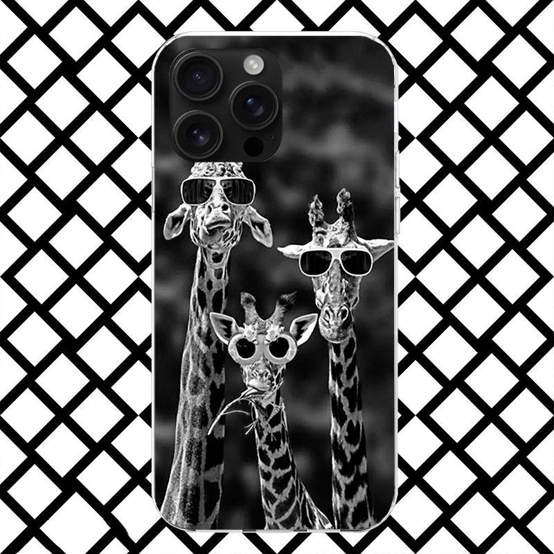 

Giraffe Animal Phone Case for iPhone 17 Air 16 16E 15 14 Plus 13 Mini 12 11 Pro Max 7 8 + SE 2020 Soft Cover Fundas 17 Air 16 16 iPhone 16E