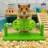 Interactive Rotating Bell Ball Boredom Relief Cage Enrichment Accessory Hamster Toy  Guinea Pig