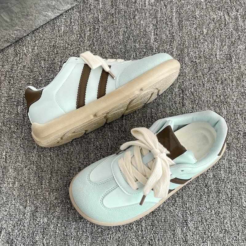 

Mango head female new student sports versatile ugly cute big head shoes with skirt little white shoes 35