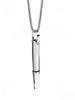 European Luxury Titanium Steel Pendant Necklace: Elegant Meditation Whistle for Calming and Versatile Hip Hop Fashion.