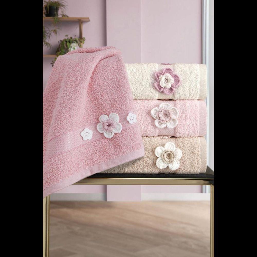 

Букре Набор полотенец с ручной вышивкой 4 50x85 см