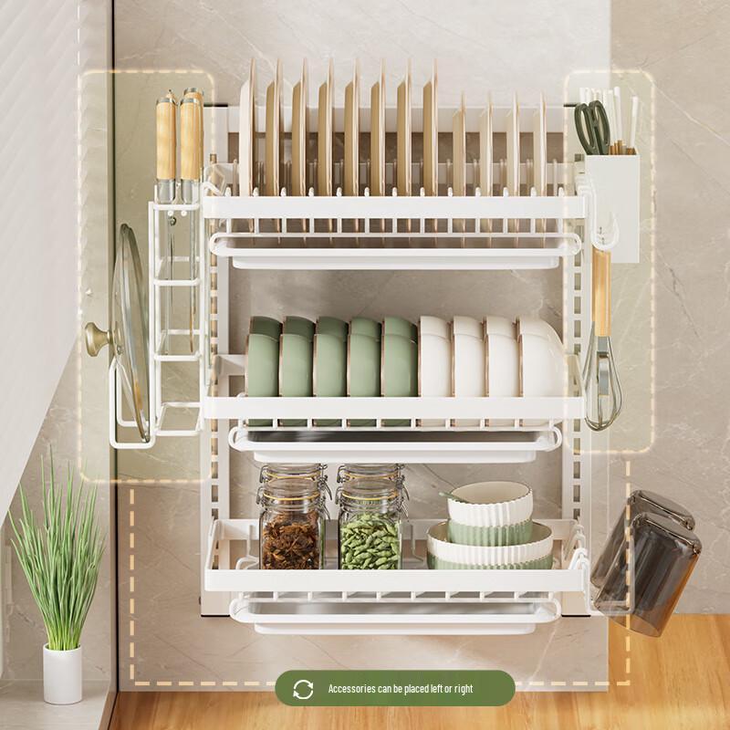 Zhishi 3-laags wandgemonteerd afdruiprek