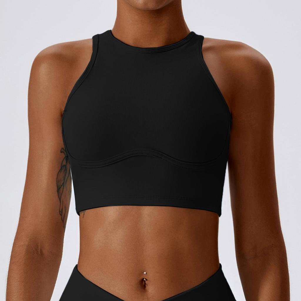 New Shock Resistant High-Strength Running And Fitness Vest With Threaded Hollow Out Beautiful Back And Tight Yoga Bra For Women