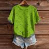 Women's Cute Sweater Knitted Fashion Casual Round-neck Short-sleeved  Cozy Print Top