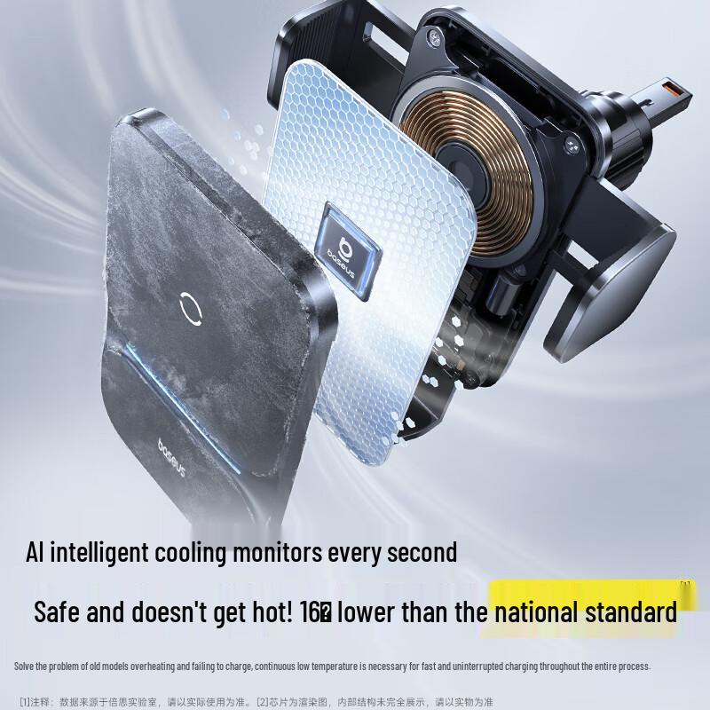 Baseus Auto-Lock Air Vent Fast Wireless Charging Car Phone Holder