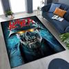 Slayer Heavy Metal Rock Band Skull Art Carpet Rug for Bedroom Living Room Sofa Home Doormat Decor,Large Non-slip Floor Mat