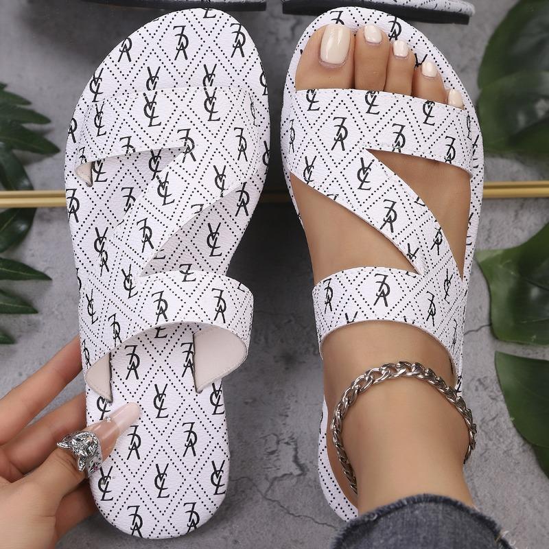 Large size summer new shoes fashion flats cool slippers beach shoes women's shoes
