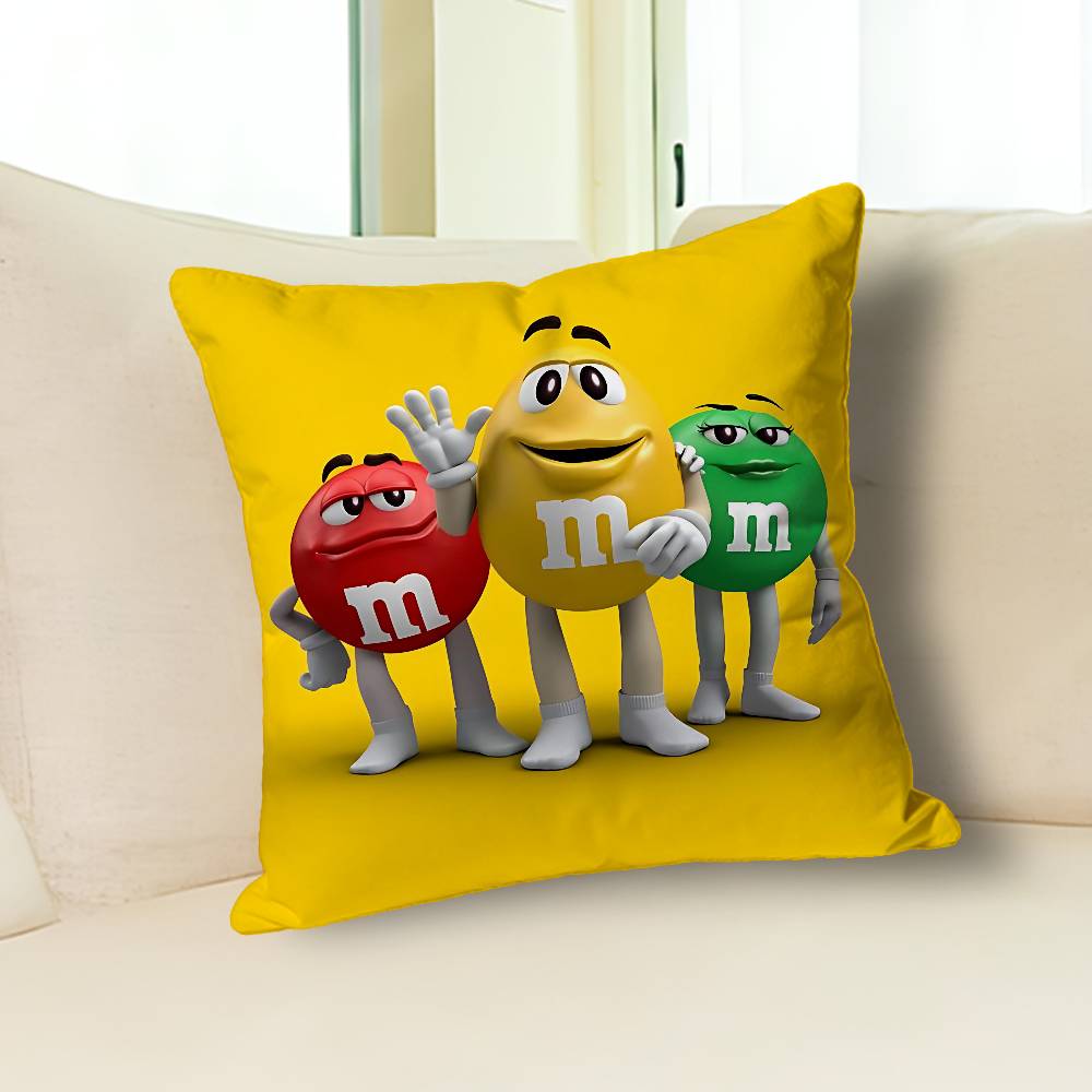M-M-Ms-S C-Chocolates-S Various Sizes Square Pillow Case For Car Home Bedchamber Decor Custom Valentine gift