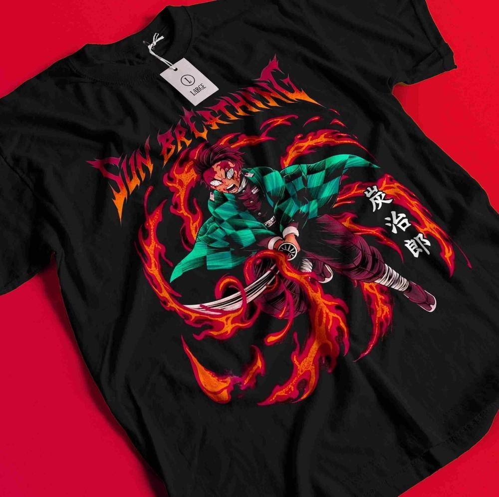 Demon Slayer Shirt Tanjiro King Tshirt Nezuko T-Shirt Muzan Doma Tee Zenitsu TDK AA12