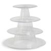 Suport de Afișare Nuntă Zi de Naștere 260*210mm Calitate înaltă 4 Niveluri Suport de Afișare Macaron Stand Turn Macaron Rotund Transparent