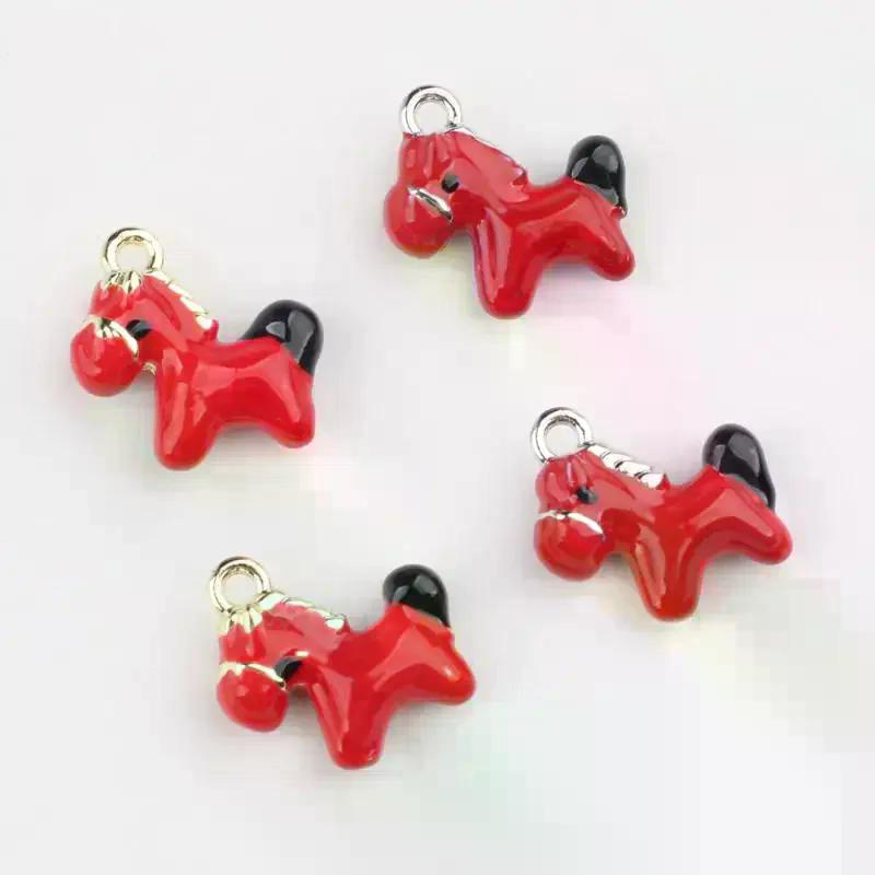 2Pcs Zinc Alloy Horse Pendant Charms Handmade DIY Necklace Bracelet Earrings Keychain Accessories Jewelry Making